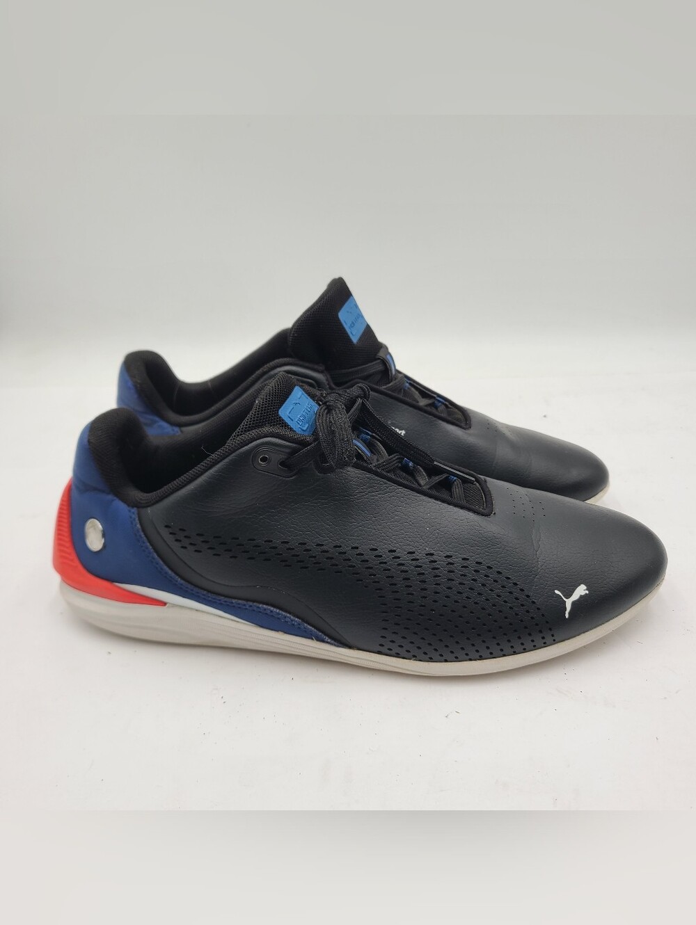 B43 Puma Mens BMW M Motorsport Drift Cat Delta Black Leather Driving Shoe Sz 8.5